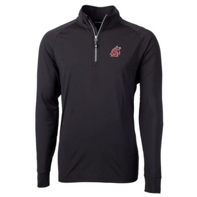 NCAA Washington State Cougars Big & Tall Adapt Eco Knit Quarter-Zip Pullover Jacket