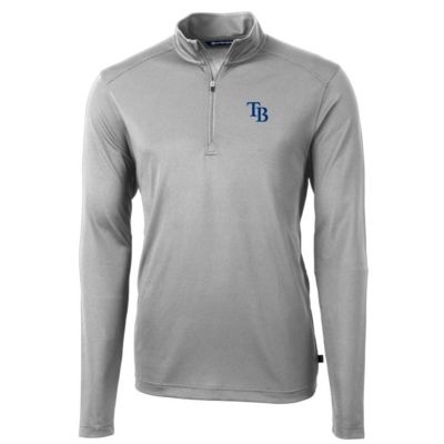 MLB Tampa Bay Rays Big & Tall Virtue Eco Pique Quarter-Zip Pullover Jacket