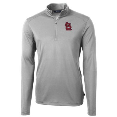 MLB St. Louis Cardinals Big & Tall Virtue Eco Pique Quarter-Zip Pullover Jacket