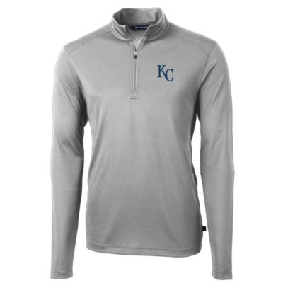 MLB Kansas City Royals Big & Tall Virtue Eco Pique Quarter-Zip Pullover Jacket