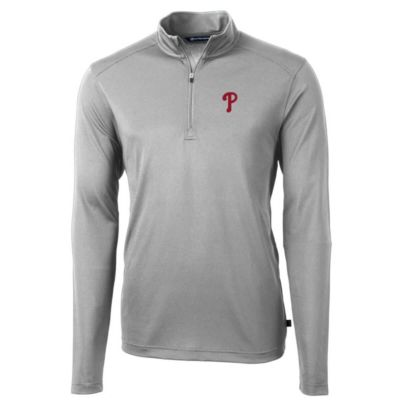 MLB Philadelphia Phillies Big & Tall Virtue Eco Pique Quarter-Zip Pullover Jacket