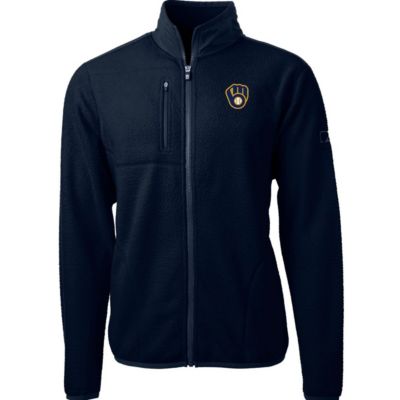 MLB Milwaukee Brewers Cascade Eco Sherpa Fleece Full-Zip Jacket