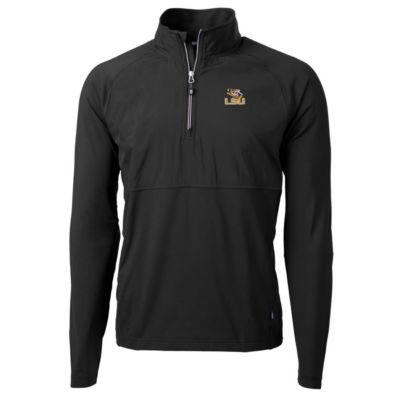 NCAA LSU Tigers Adapt Eco Knit Hybrid Recycled Quarter-Zip Pullover Top