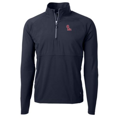NCAA Ole Miss Rebels Adapt Eco Knit Hybrid Recycled Quarter-Zip Pullover Top