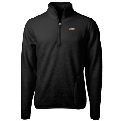 NCAA James Madison Dukes Team Logo Cascade Eco Sherpa Fleece Quarter-Zip Pullover Jacket