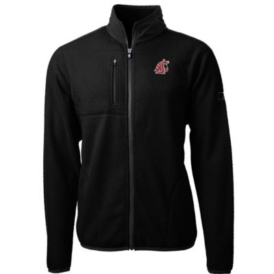 NCAA Washington State Cougars Team Logo Cascade Eco Sherpa Fleece Full-Zip Jacket
