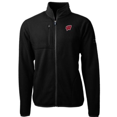 NCAA Wisconsin Badgers Team Logo Cascade Eco Sherpa Fleece Full-Zip Jacket
