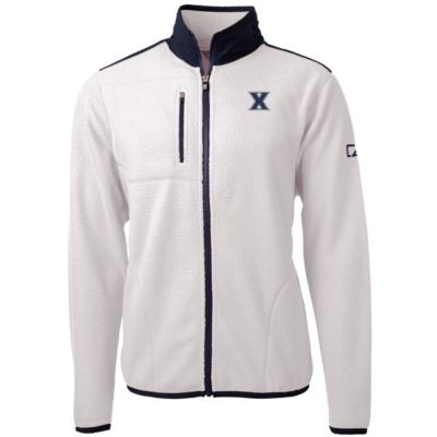 NCAA Xavier Musketeers Team Logo Cascade Eco Sherpa Fleece Full-Zip Jacket