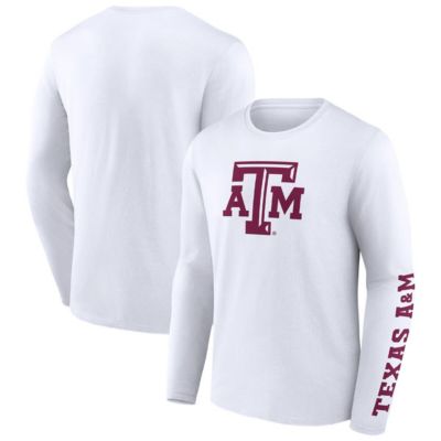 NCAA Fanatics Texas A&M Aggies Double Time 2-Hit Long Sleeve T-Shirt