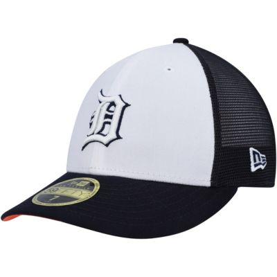 MLB White/Navy Detroit Tigers 2023 On-Field Batting Practice Low 59FIFTY Fitted Hat