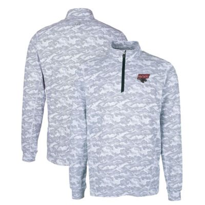 Clark Atlanta Panthers NCAA University Big & Tall Traverse Print Stretch Quarter-Zip Pullover Top