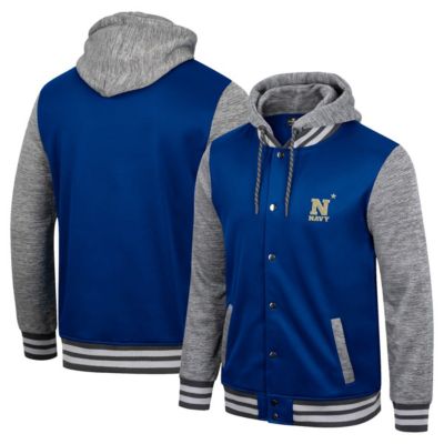 Navy Midshipmen NCAA Robinson Hoodie Full-Snap Jacket