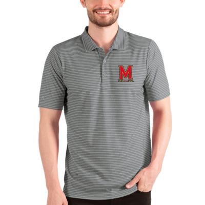 NCAA Steel/White Maryland Terrapins Esteem Polo