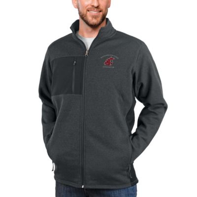 NCAA Heather Washington State Cougars Course Full-Zip Jacket