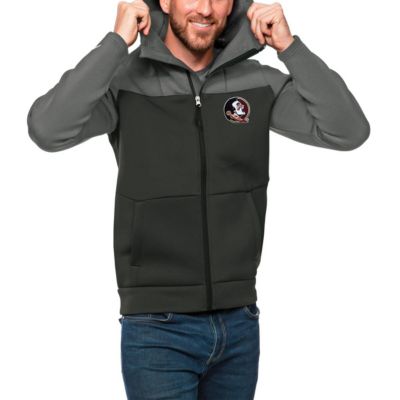 NCAA Steel/Charcoal Florida State Seminoles Protect Full-Zip Hoodie