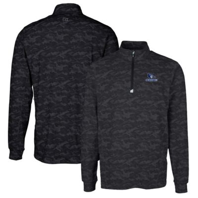 Creighton University Bluejays NCAA Traverse Print Stretch Quarter-Zip Pullover Top