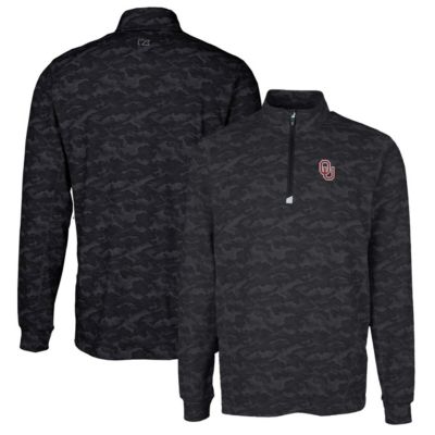 NCAA Oklahoma Sooners Traverse Print Stretch Quarter-Zip Pullover Top