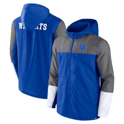 NCAA Fanatics Royal/Gray Kentucky Wildcats Game Day Ready Full-Zip Jacket