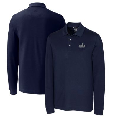 NCAA Old Dominion Monarchs Vault Advantage Tri-Blend Pique Big & Tall Long Sleeve Polo