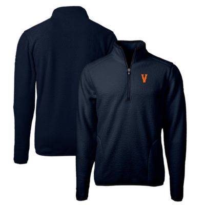 NCAA Virginia Cavaliers Vintage Vault Cascade Eco Sherpa Fleece Big & Tall Quarter-Zip Top