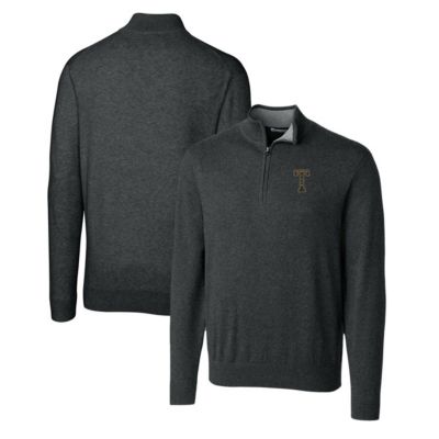 Georgia Tech Yellow Jackets NCAA Georgia Tech Jackets Lakemont Tri-Blend Big & Tall Quarter-Zip Pullover Sweater