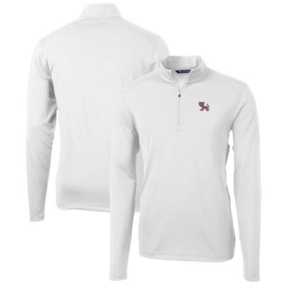 NCAA Clemson Tigers Team Big & Tall Virtue Eco Pique Recycled Quarter-Zip Pullover Top