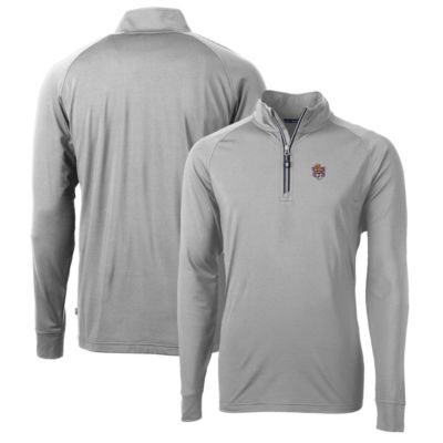 NCAA LSU Tigers Adapt Eco Knit Stretch Recycled Quarter-Zip Pullover Top