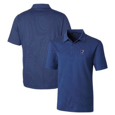 NCAA Kansas Jayhawks Forge Pencil Stripe Stretch Polo