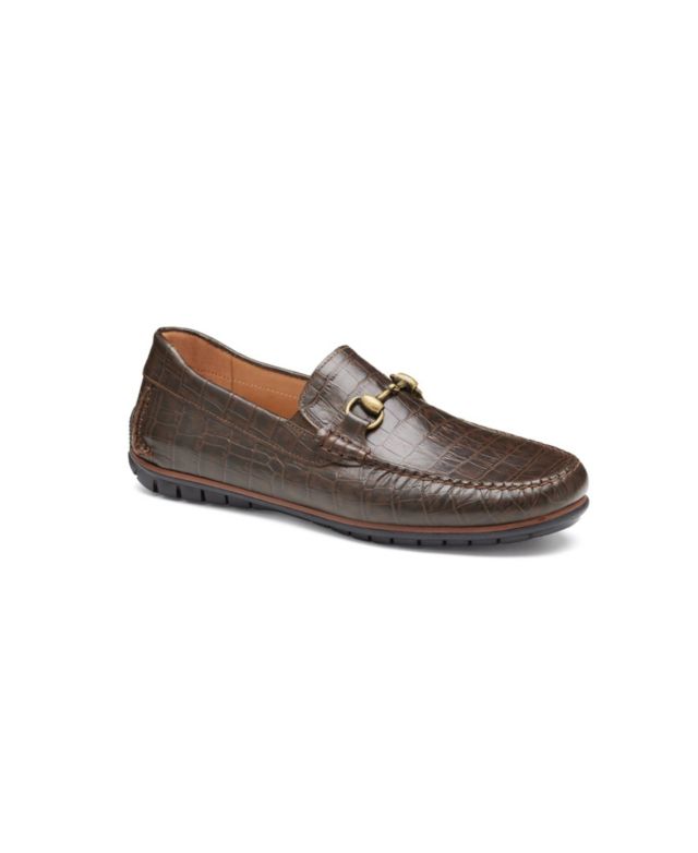 Dark Brown Croc Print Full Grain