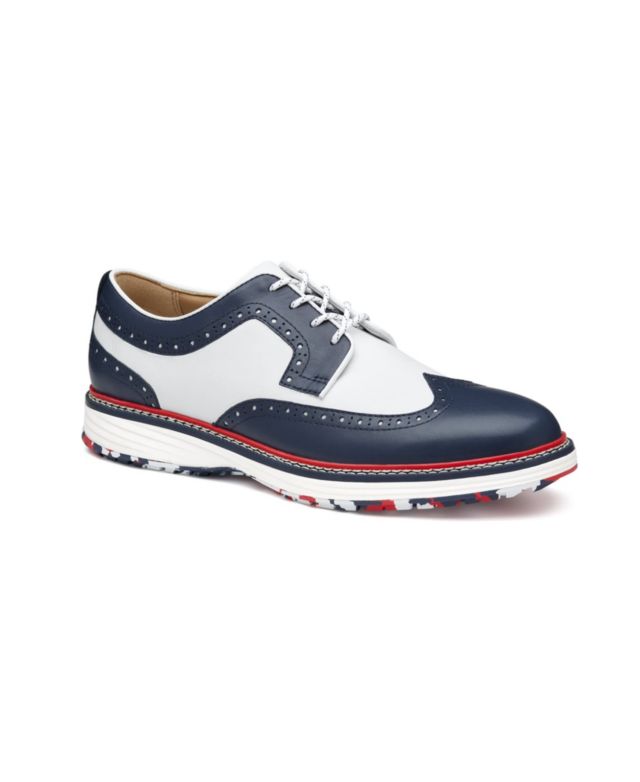 Navy Waterproof Full Grain/White Tumbled Full Grain