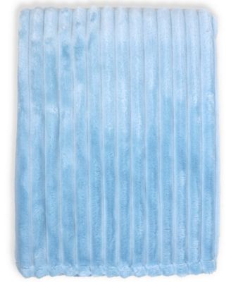 Baby Boys and Girls Striped Plush Blanket