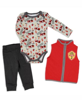 Baby Boys 3 Piece Fire Patrol Vest Set