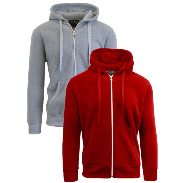 Heather Grey - Red