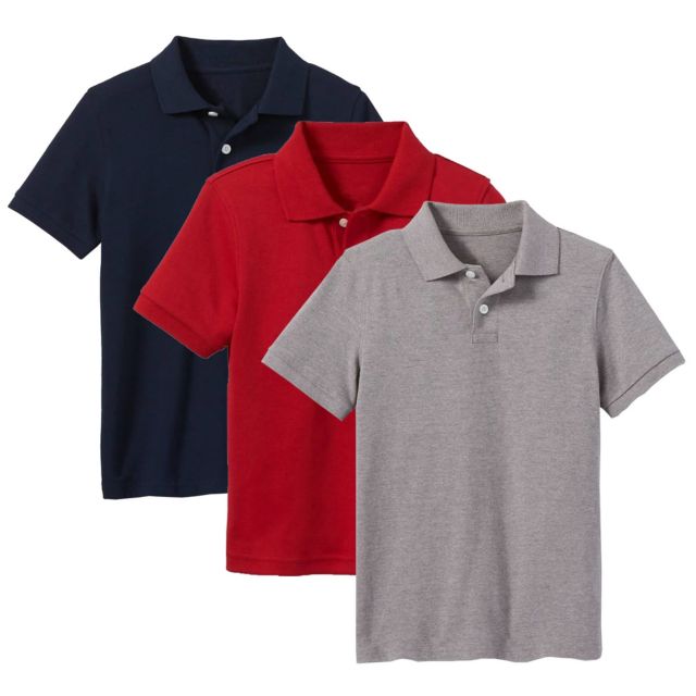 Navy - Red - Heather Grey