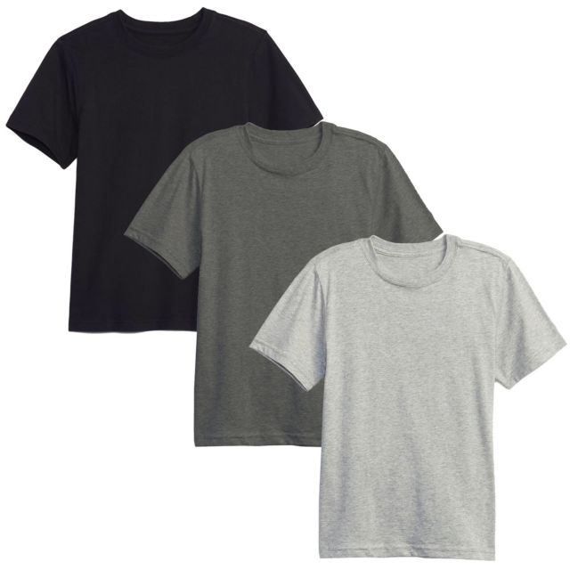 Black-Charcoal-Heather Grey