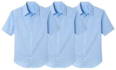 3-Pack Boys Short Sleeve Casual Dress School Uniform Shirts (Big Boys, Little Boys)