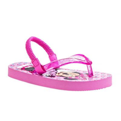 Disney Minnie Mouse Girls Flip Flops with back strap