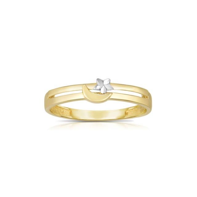 10K WHITE AND YELLOW GOLD