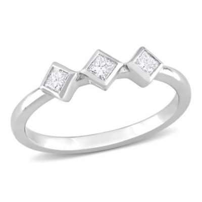 1/4 ct. t.w. Diamond 3-Stone Ring 14K White Gold