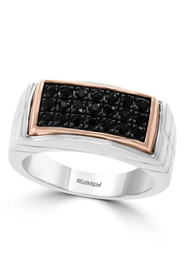 STERLING SILVER/18K ROSE GOLD