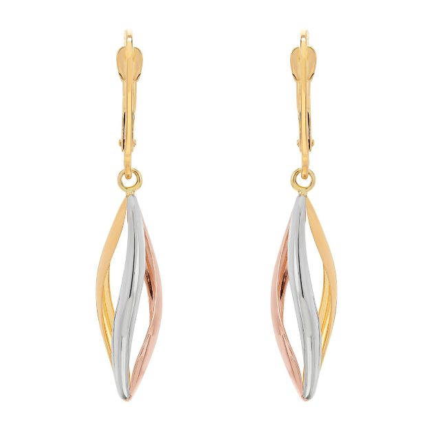 14K Yellow and White and Rose Gold