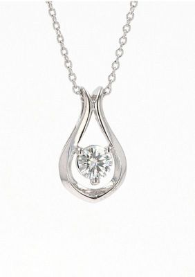 Lab Created Sterling Silver 0.33ct. tw. Moissanite Fashion Pendant