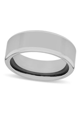 High Polish 8mm Band in Tungsten