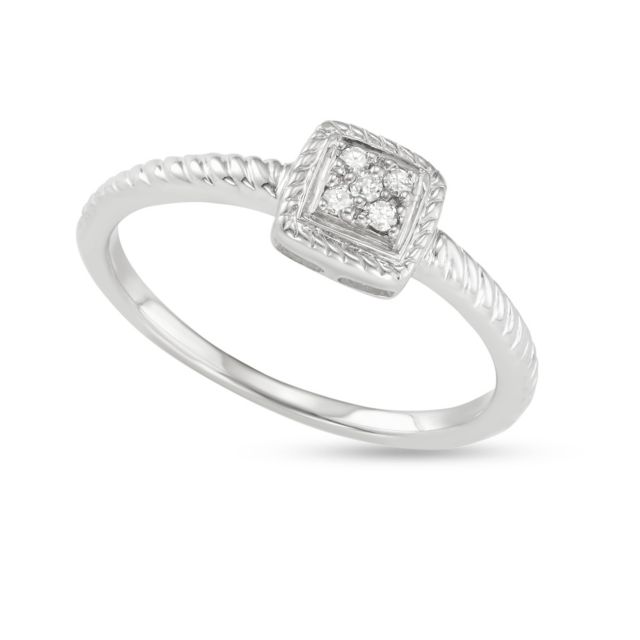 Rhodium Plated Sterling Silver