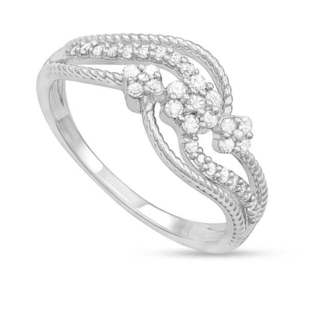 Rhodium Plated Sterling Silver