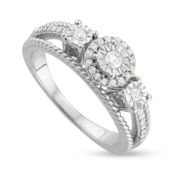 Rhodium Plated Sterling Silver