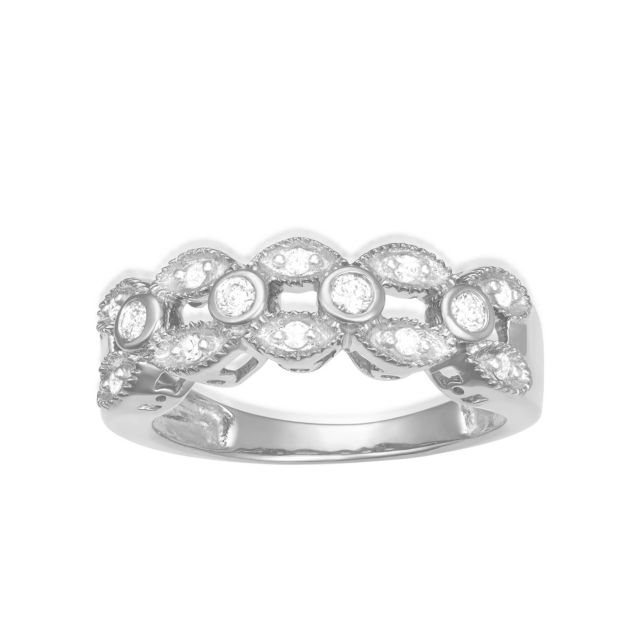 Rhodium Plated Sterling Silver