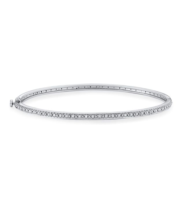 Rhodium plated Sterling Silver