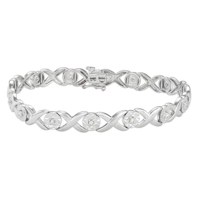 Rhodium Plated Sterling Silver
