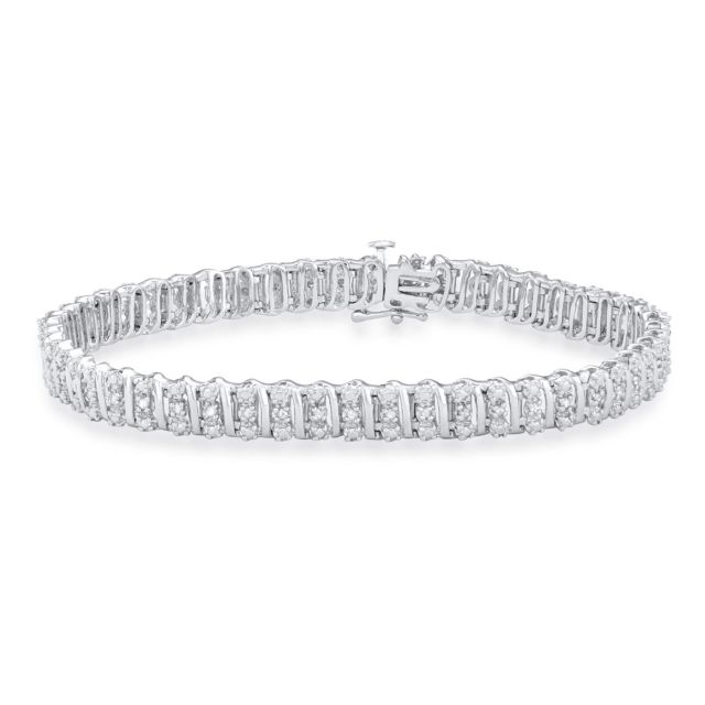 Rhodium Plated Sterling Silver